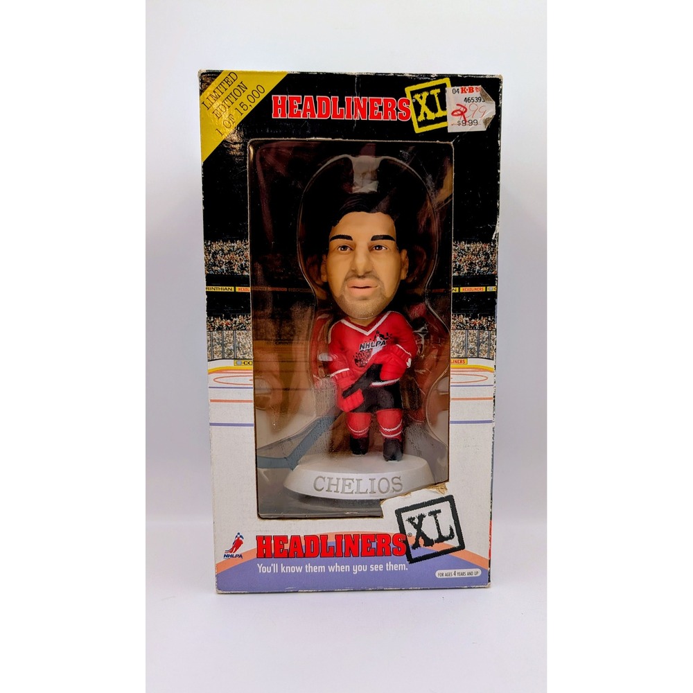 Corinthian Headliners XL Chris Chelios 1998 NHLPA Bobblehead Limited Edition